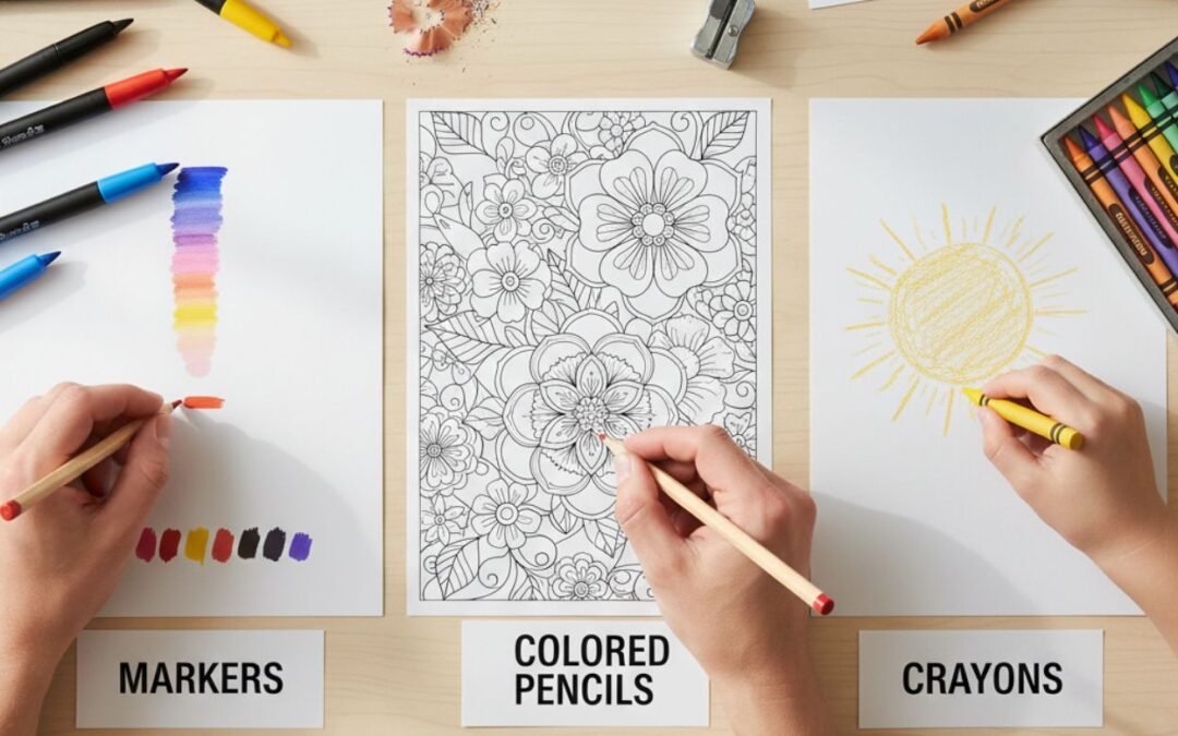 The ULTIMATE Guide to Choosing Your Coloring Tools (Markers vs. Pencils)