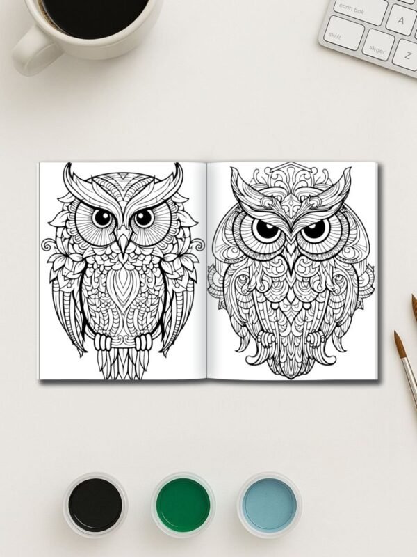 101-2-1 Owel coloring pages