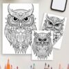 101-3-1 Owel coloring pages