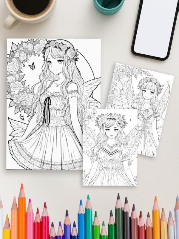 104-3-1 Flowers coloring pages