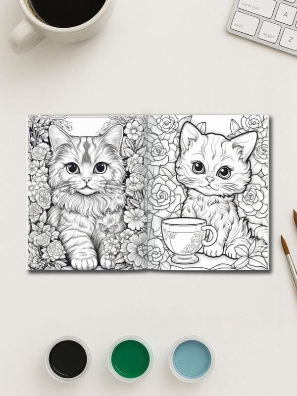 105-2-1 Mini Meows Coloring Pages