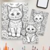 105-3-1 Mini Meows Coloring Pages