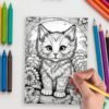 105-4-1 Mini Meows Coloring Pages