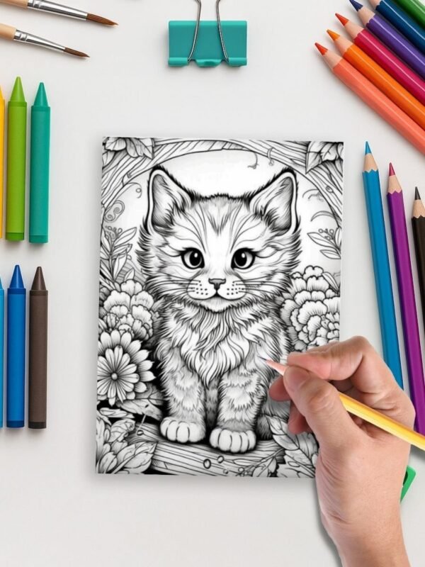 105-4-1 Mini Meows Coloring Pages