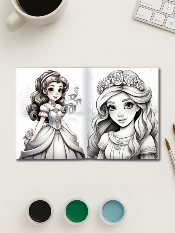 106-2-1 Princess Moments Coloring Pages