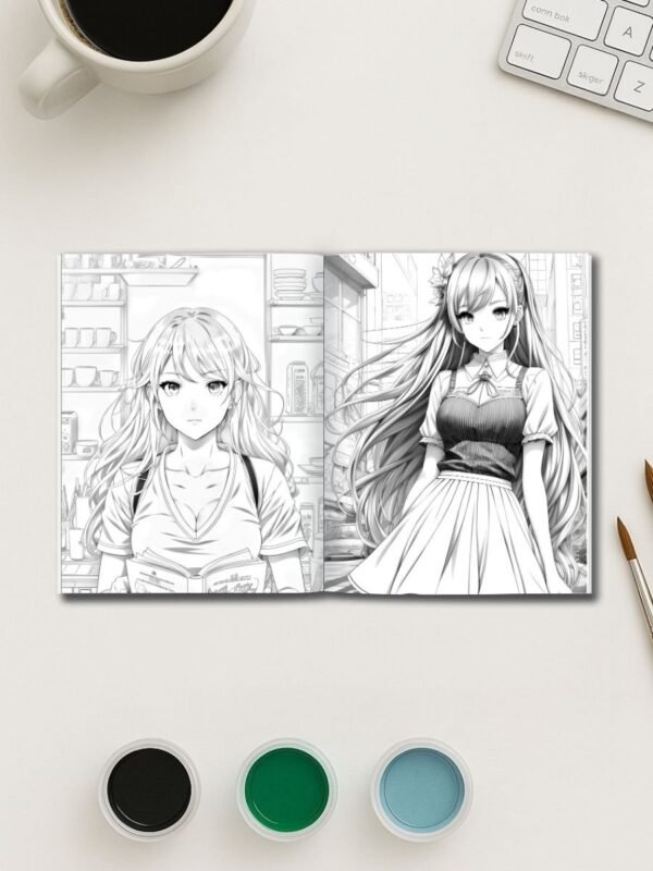 110-2-1 Anime Dream World Coloring Pages