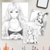 110-3-1 Anime Dream World Coloring Pages