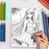 110-4-1 Anime Dream World Coloring Pages