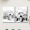 113-2-1 Truck Power Coloring Pages