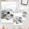 113-3-1 Truck Power Coloring Pages