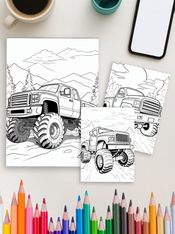 113-3-1 Truck Power Coloring Pages