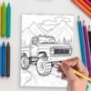 113-4-1 Truck Power Coloring Pages