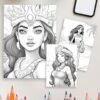 Island Royalty Princess coloring pages