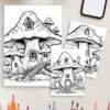 122-3-1 Forest Fungi coloring pages