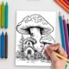 122-4-1 Forest Fungi coloring pages