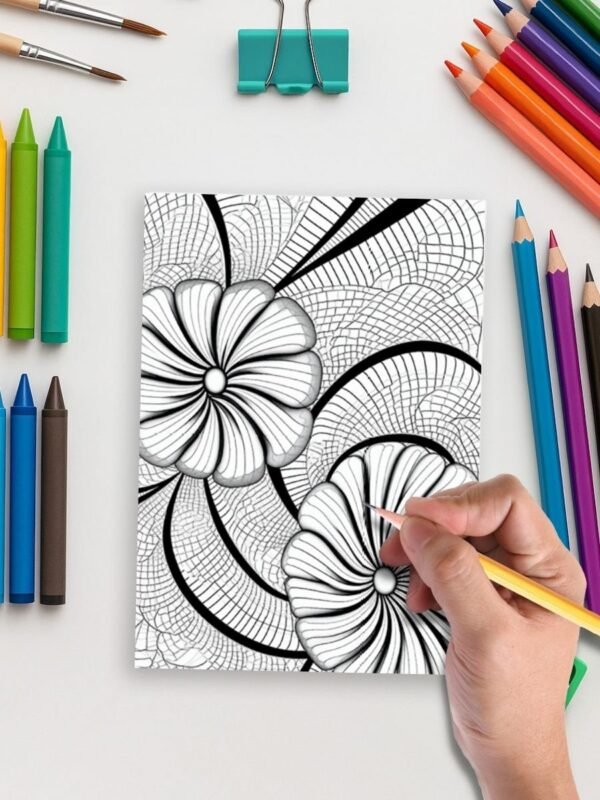 126-4-1 Geo Zen coloring pages