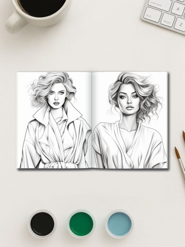129-2-1 Fashion Vibes Coloring pages