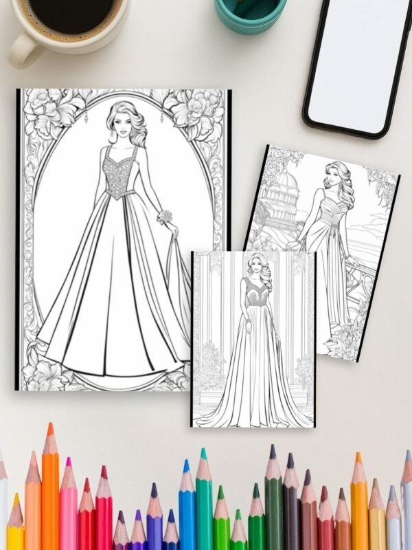 129-3-1 Fashion Vibes Coloring pages