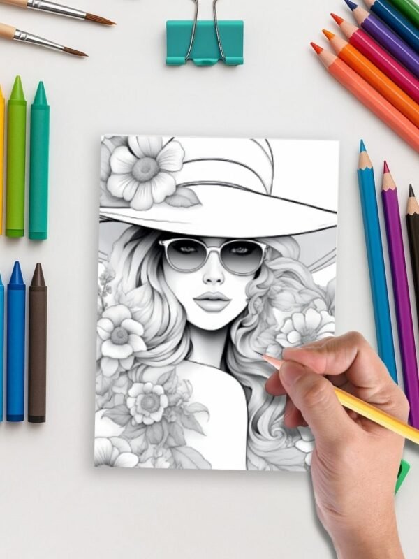 129-4-1 Fashion Vibes Coloring pages