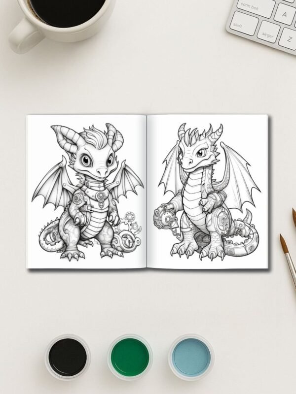 130-2-1 Dragon coloring book