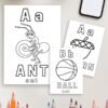 3 Preschool Alphabet Coloring Pages