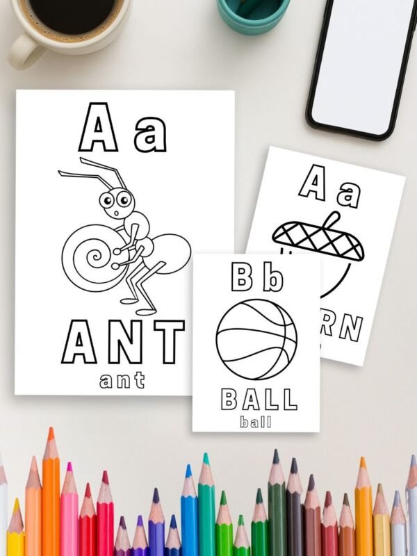 3 Preschool Alphabet Coloring Pages