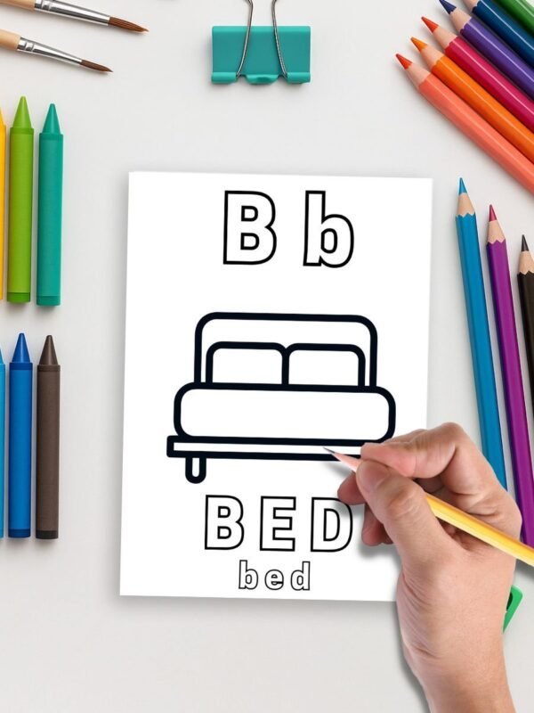 4 Preschool Alphabet Coloring Pages