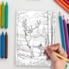 Winter whiskers coloring pages