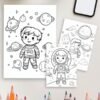 99-3-1 Cosmic adventures coloring pages