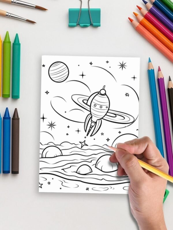 99-4-1 Cosmic adventures coloring pages
