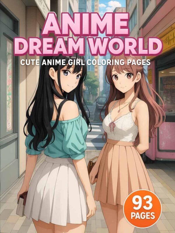 Anime-Dream-World-–-93-Cute-Anime-Girl-Coloring-Pages-1 Anime Dream World Coloring Pages
