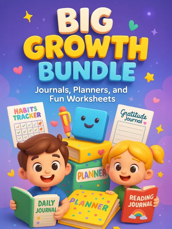 Big-Growth-Bundle-for-Kids-–-Journals-Planners-and-Fun-Worksheets printable activities for kids