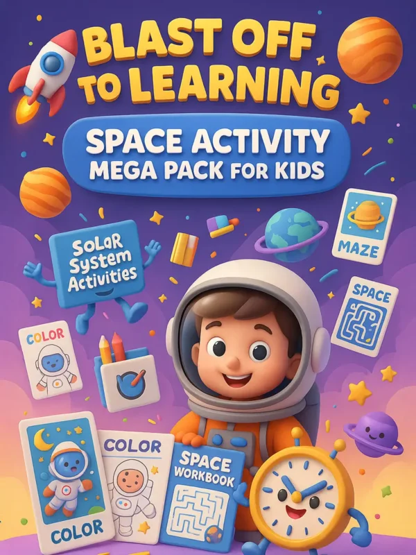 Blast off to learning printable worksheets