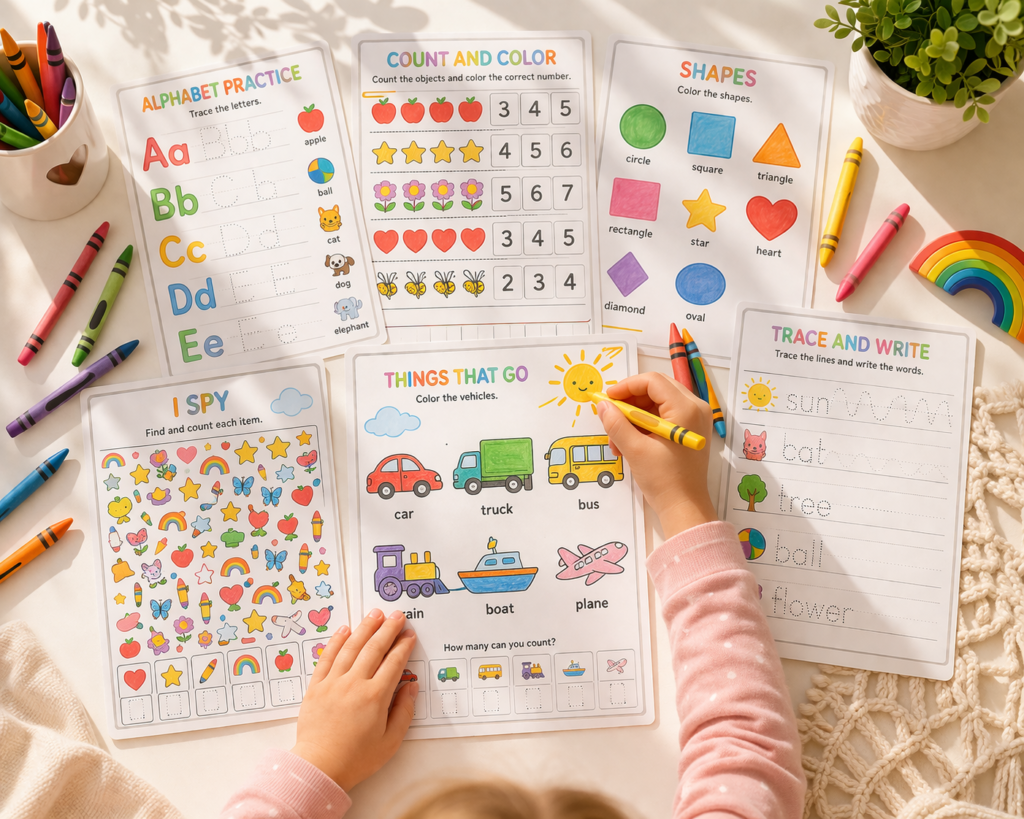 printable activities for kids worksheets