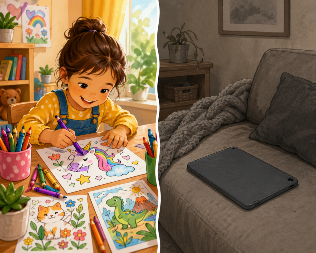 How Printable Activities Help Kids Reduce Screen Time