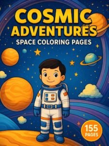 Cosmic adventures coloring pages