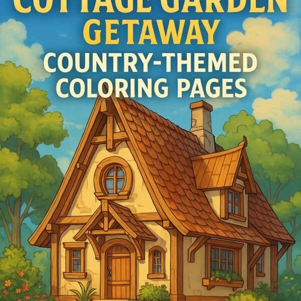 Cottage-Garden-Getaway-–-340-Country-Themed-Pages-1 Cottage Garden coloring pages