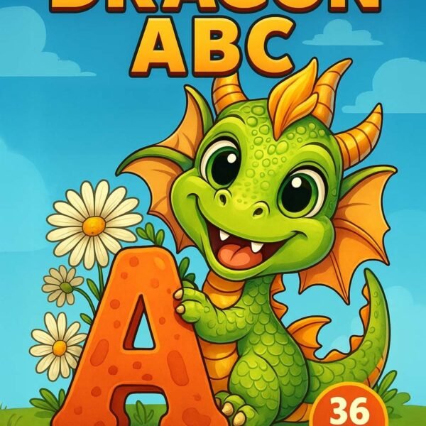 Dragon-ABC-–-Alphabet-Number-Pages-with-Dragons-36-Pages Dragon ABC – 36 Alphabet & Number Pages with Dragons