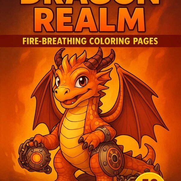 Dragon-Realm-–-50-Fire-Breathing-Coloring-Pages-1 Dragon coloring book