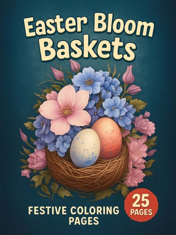 Easter-Bloom-Baskets-–-25-Festive-Coloring-Pages Easter Bloom Baskets – 25 Festive Coloring Pages