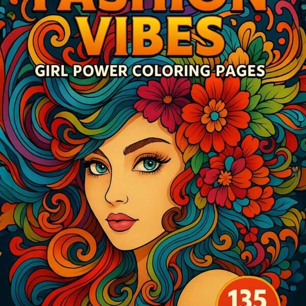 Fashion-Vibes-–-Girl-Power-Coloring-Pages-1 Fashion Vibes Coloring pages