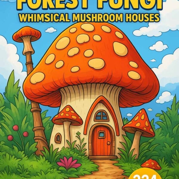 Forest-Fungi-–-224-Whimsical-Mushroom-Houses-1 Forest Fungi coloring pages