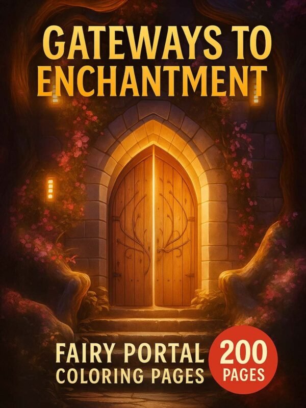 Gateways-to-Enchantment-–-Fairy-Portal-Coloring-Pages-200-Pages Gateways to Enchantment – 200 Fairy Portal Coloring Pages