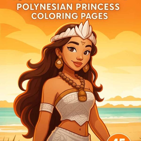 Island Royalty Princess coloring pages