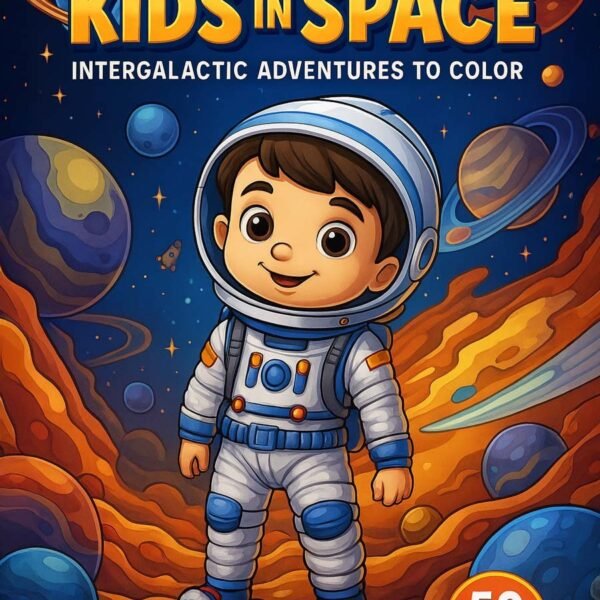 Kids-in-Space-–-Intergalactic-Adventures-to-Color-50-Pages Kids in Space – 50 Intergalactic Adventures to Color