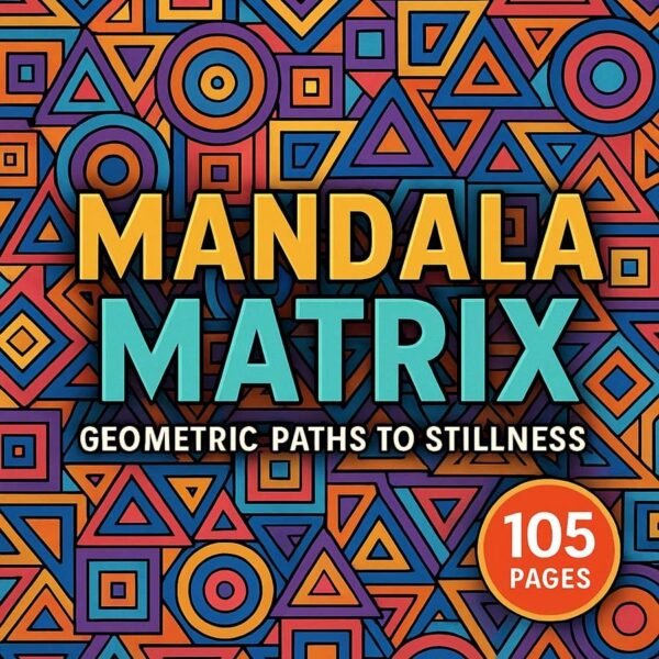 Mandala matrix coloring pages