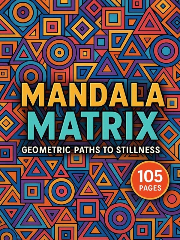 Mandala matrix coloring pages