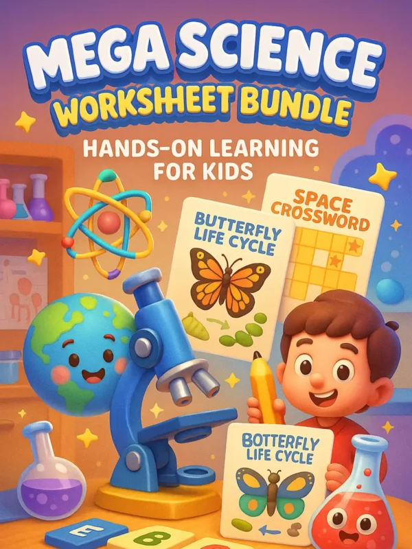 Mega science printable worksheets