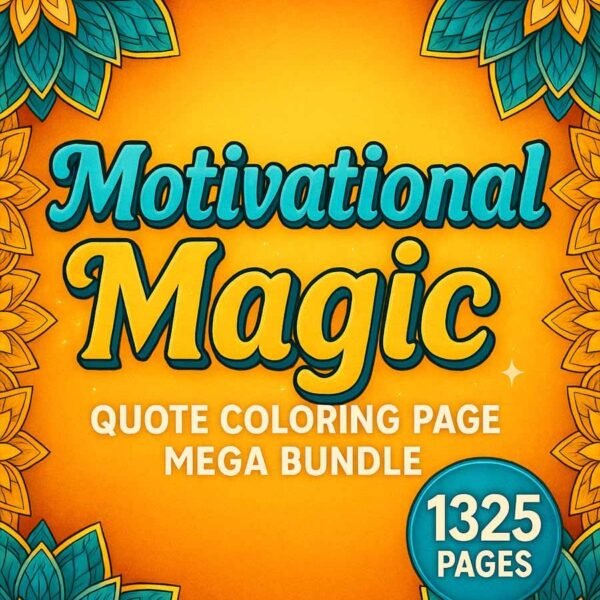 Motivational magic coloring pages