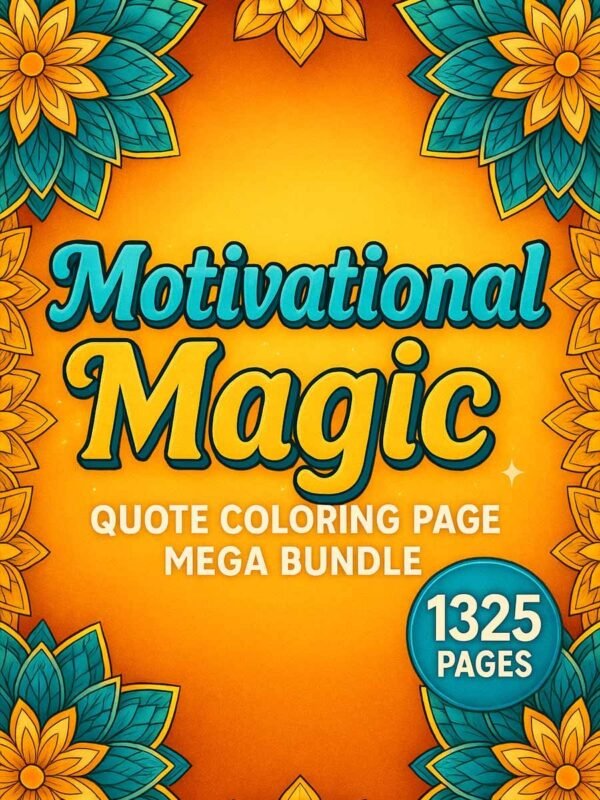 Motivational-Magic-–-1325-Quote-Coloring-Page-Mega-Bundle-1 Motivational magic coloring pages